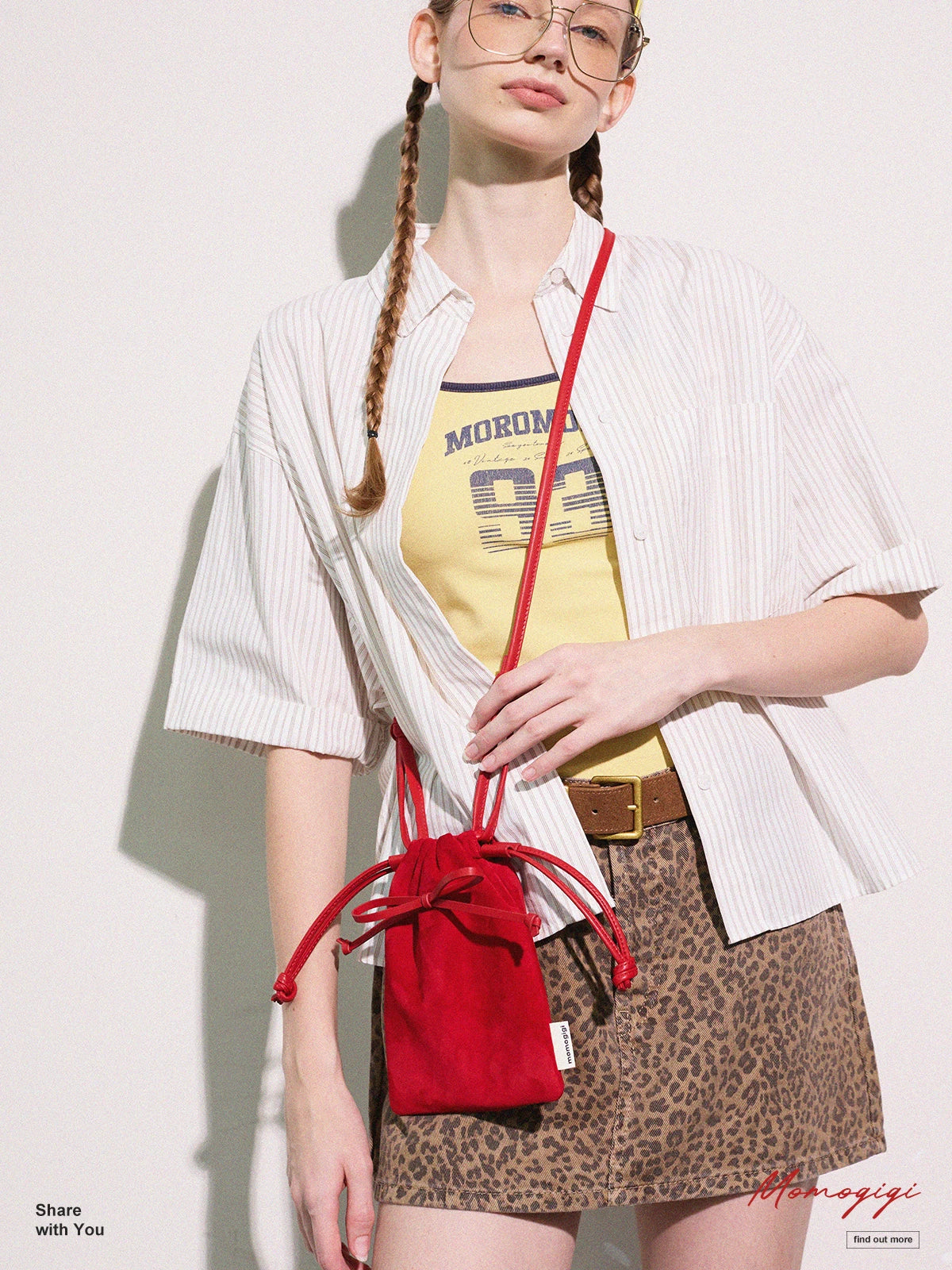 Momogigi Large Capacity Drawstring Small Lucky Bag