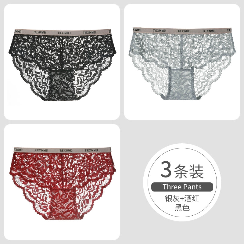 Urban Butterfly Lace Sexy Seamless Briefs