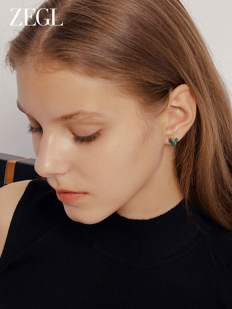 ZEGL Butterfly Small and Delicate Earrings