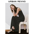 URBAN REVIVO Wave Style Casual Slim Sleeveless Dress