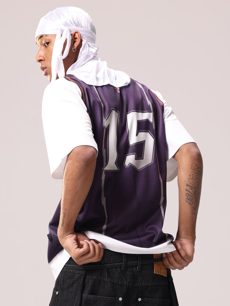 Remedy Raptors Carter Digital Printing Fake Two-piece Short Sleeve Tee