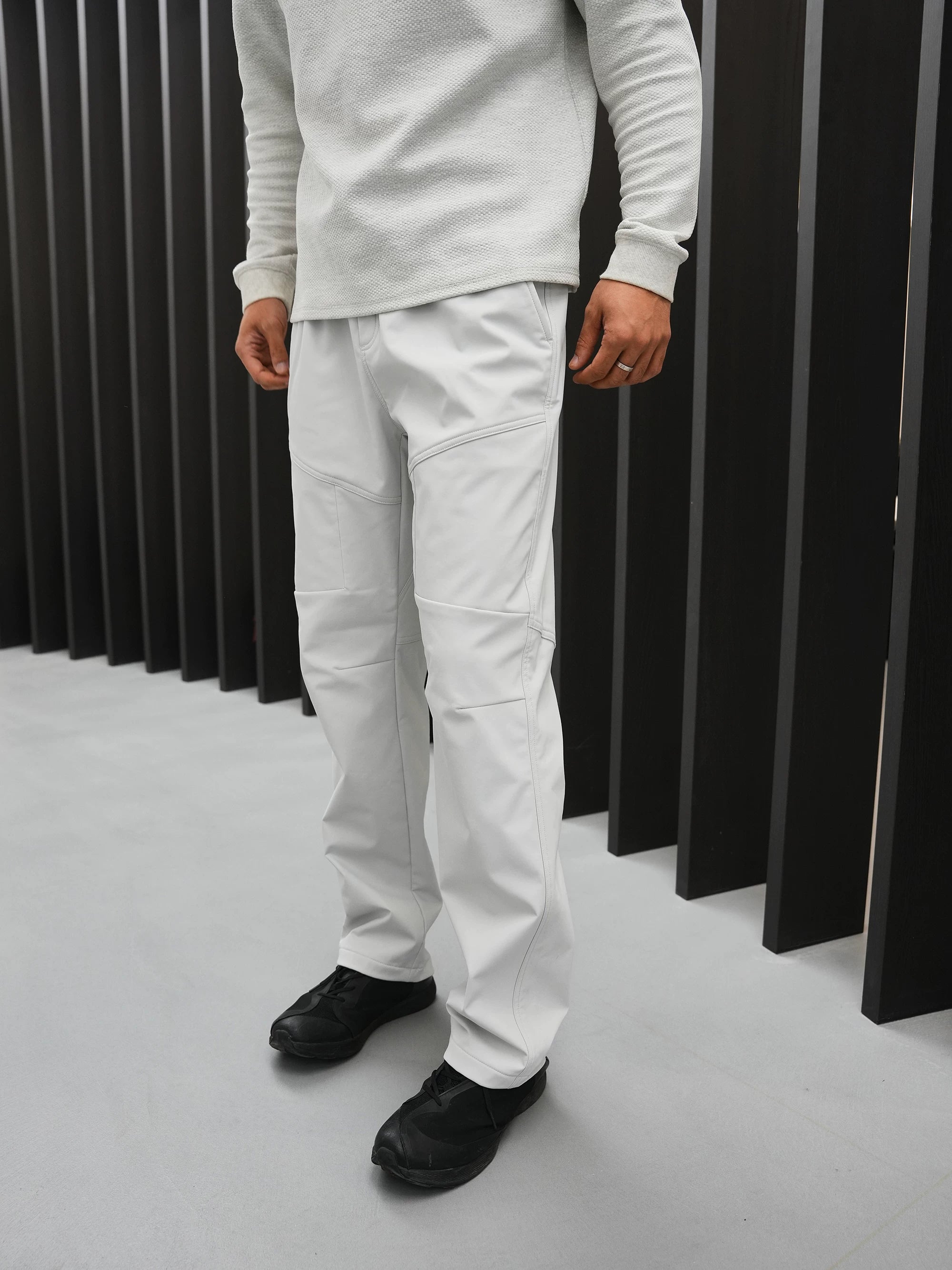 GTAL Casual Thin Velvet Splicing Casual Straight Pants