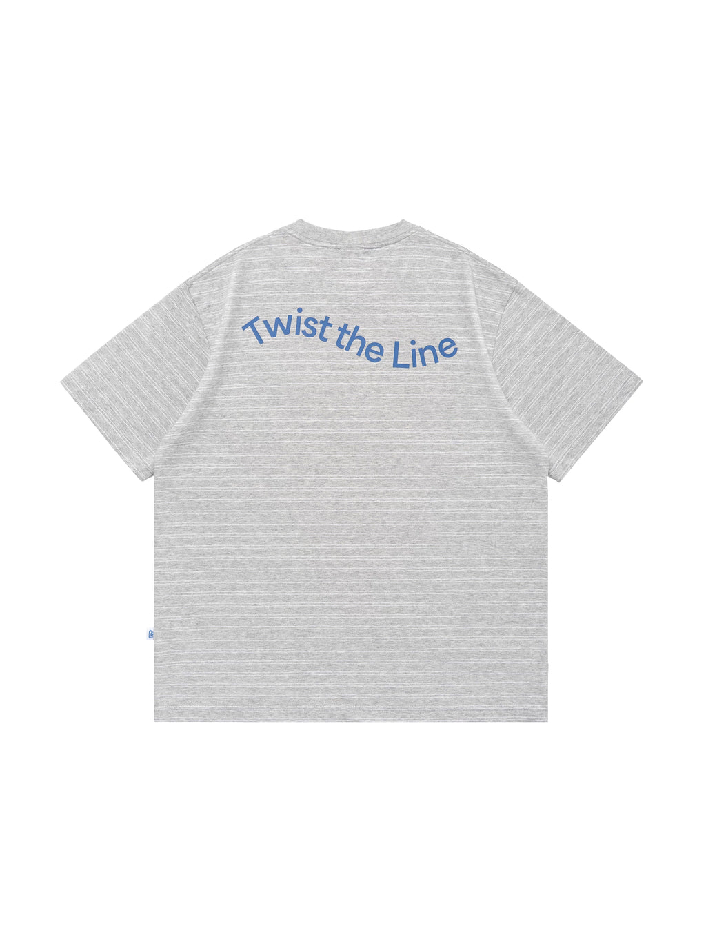 BENT IDEA Alphabet Print Striped Casual Tee