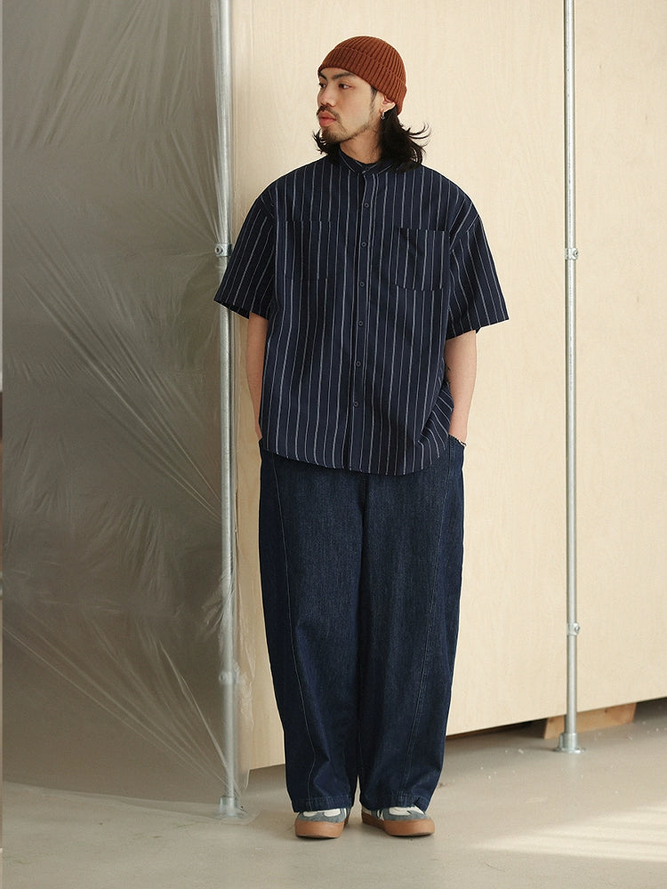 NOEARS Japanese Retro Ruffian Handsome Tooling Wide-leg Pants