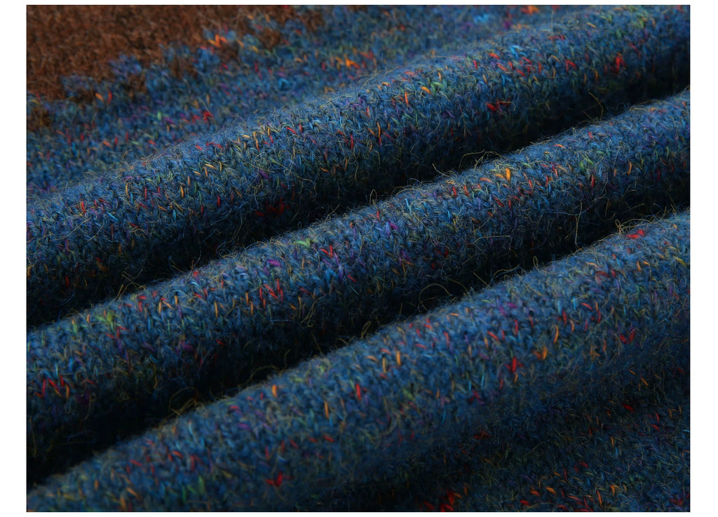 EIGHTHMONTH Vintage Jacquard V-neck Sweater