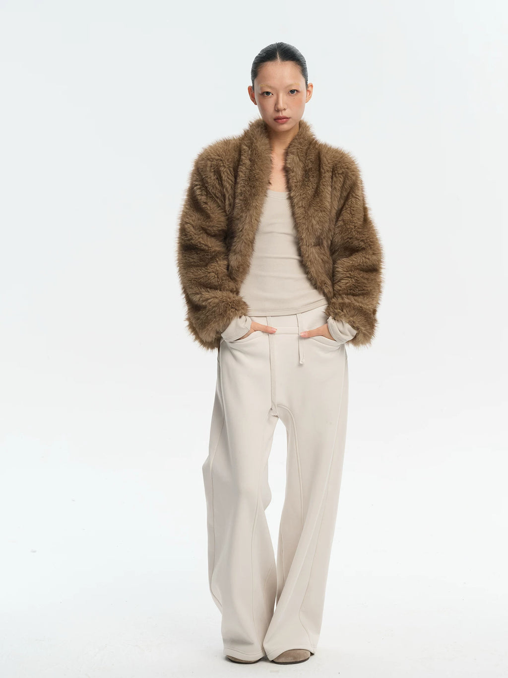 LINY LIBERTY Vintage Loose Plush Jacket