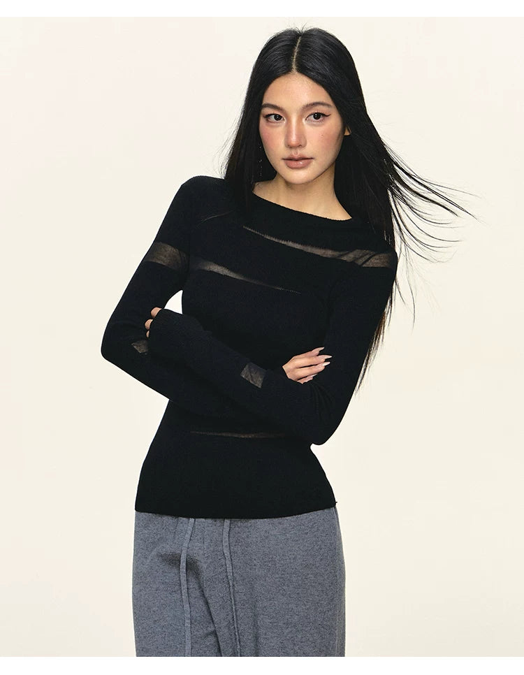 Anna Aneae Irregular Waist Casual Versatile Long Sleeves
