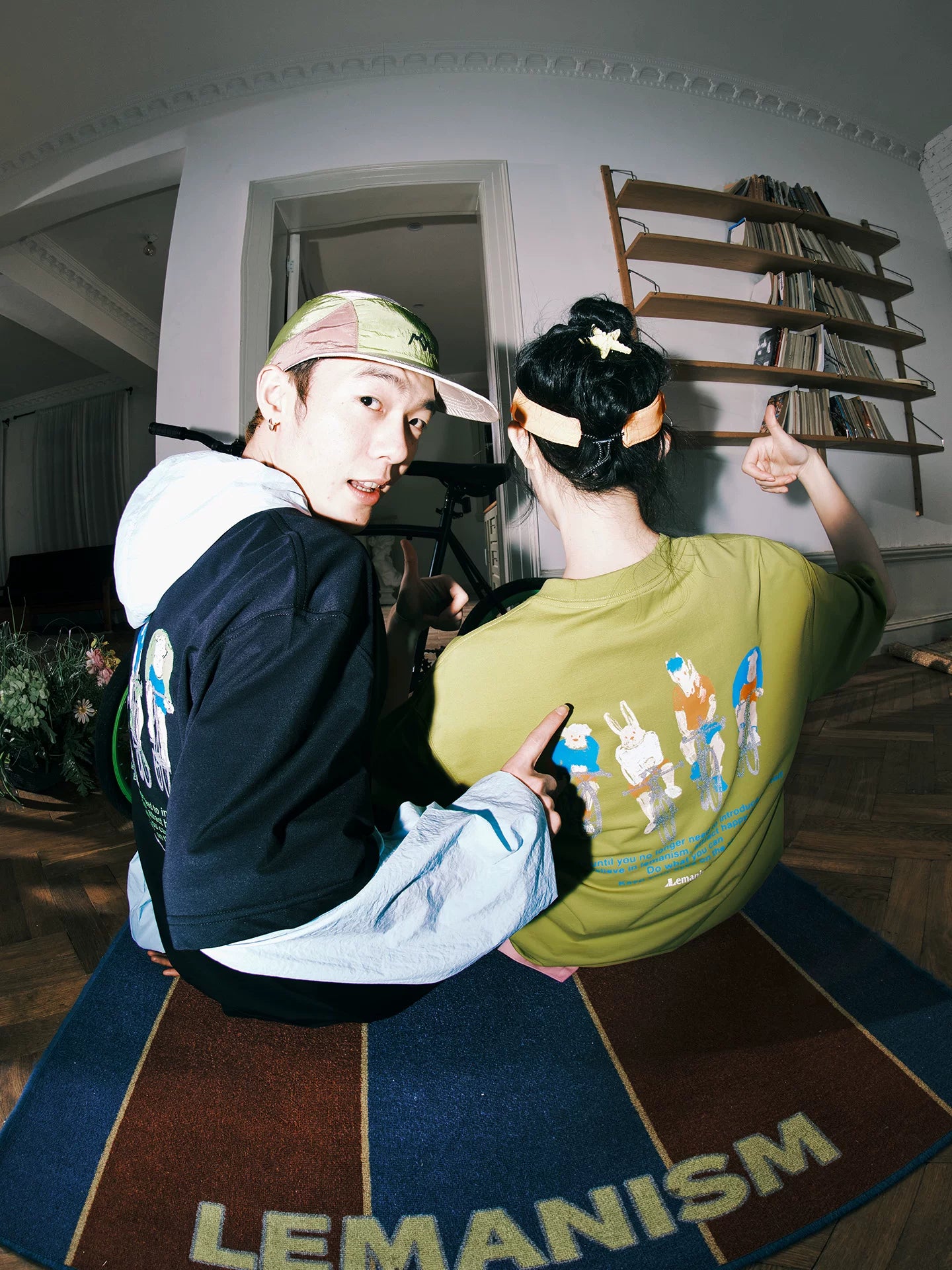 Lemanism Cartoon Embroidery Loose Tee