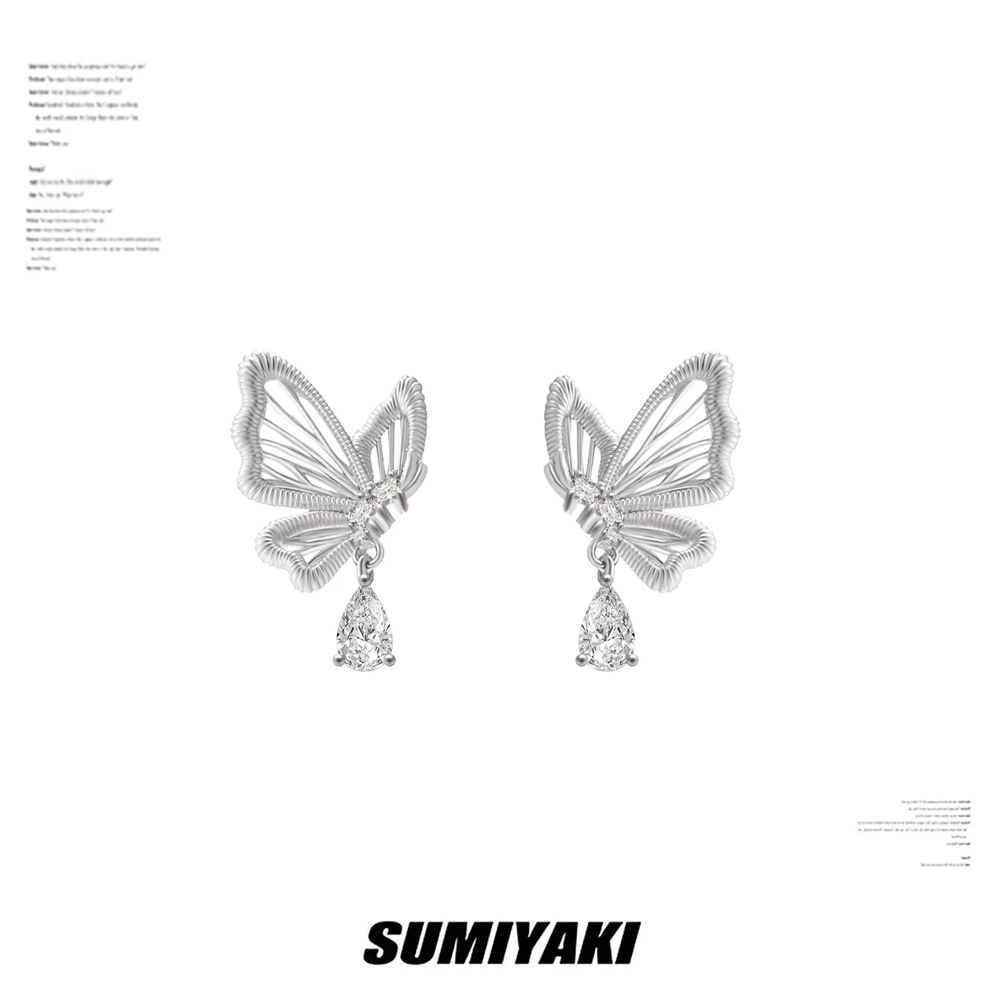 SUMIYAKI Niche Butterfly Earrings