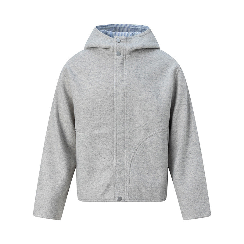 UNF Casual Striped Stand-Up Jacket