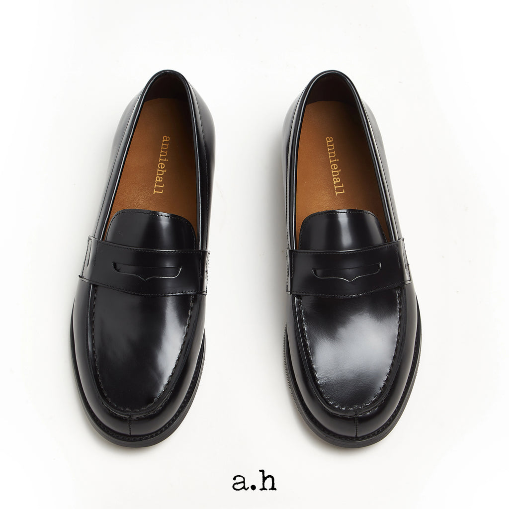 Anniehall Top Cowhide Matte Classic Loafers