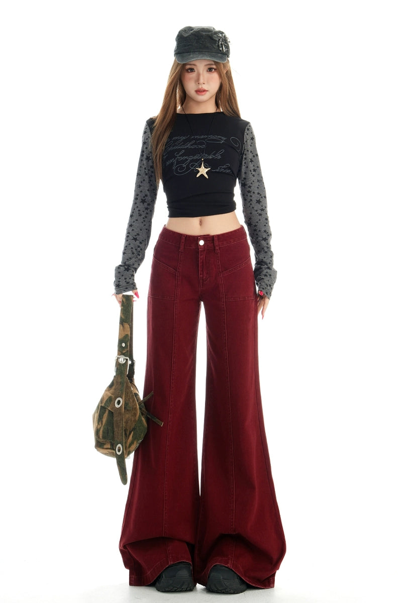 KPSR Straight Loose Micro-pull Jeans