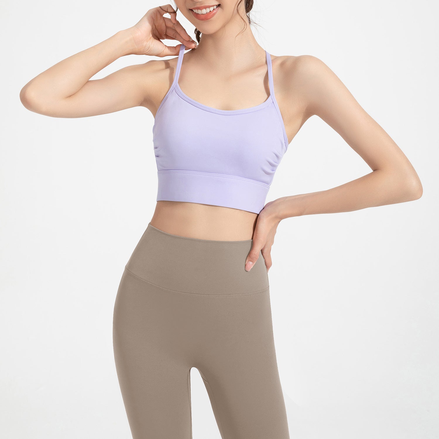 Athena Lulu Pleated Bra Shockproof Running Vest