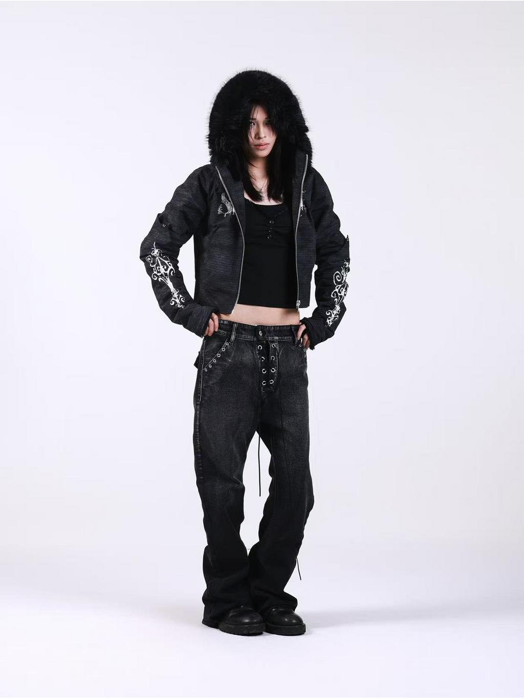 DETW Drawstring Stacking Jeans
