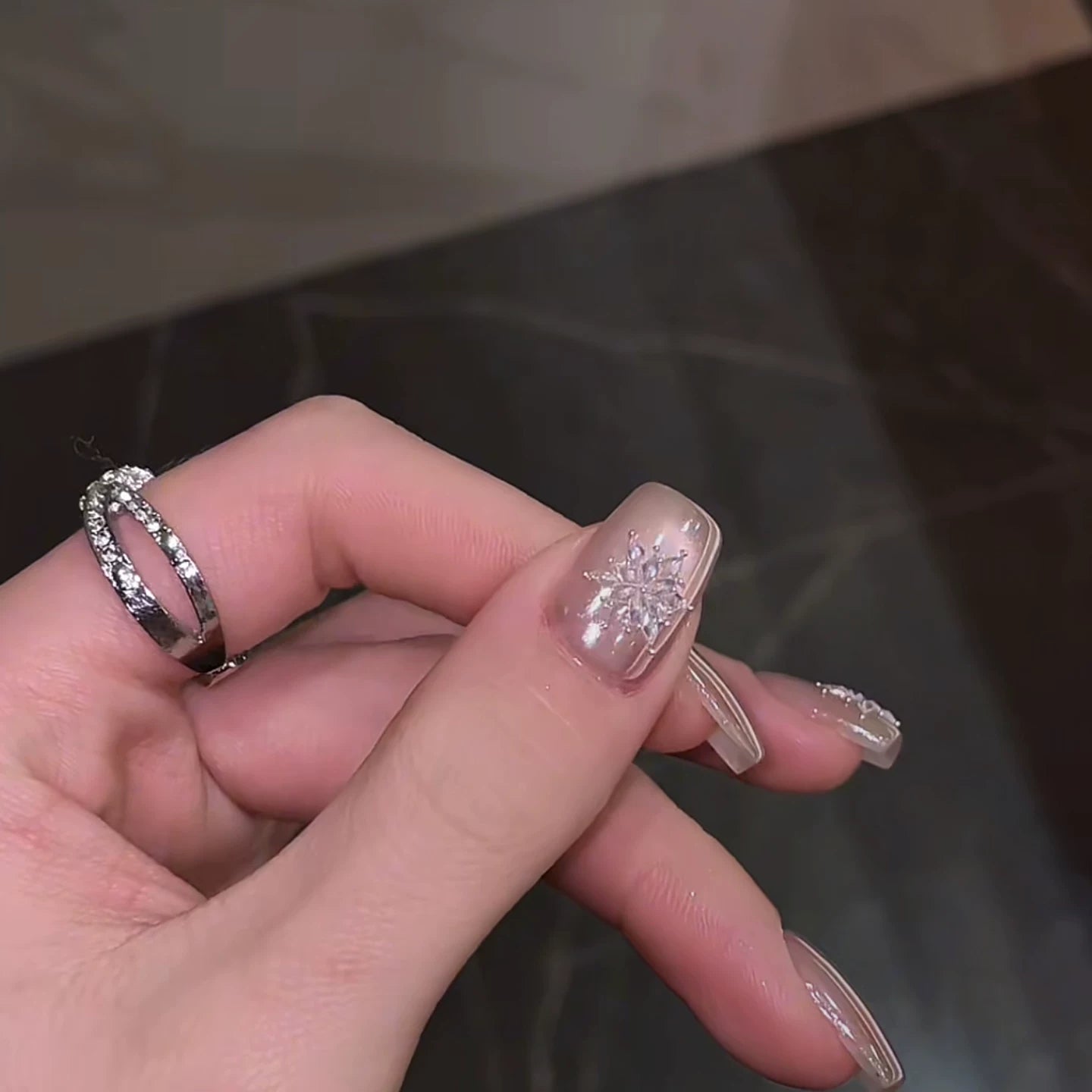 Coco Temperament Light Luxury High Sense White Handmade Manicure Wear Nail