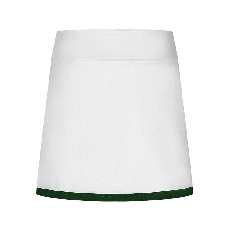 Nariele Hem Split Design Niche Versatile A-word Skirt