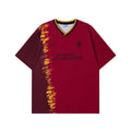 CryingCenter Tie-dye Contrasting V-neck Jersey Tee