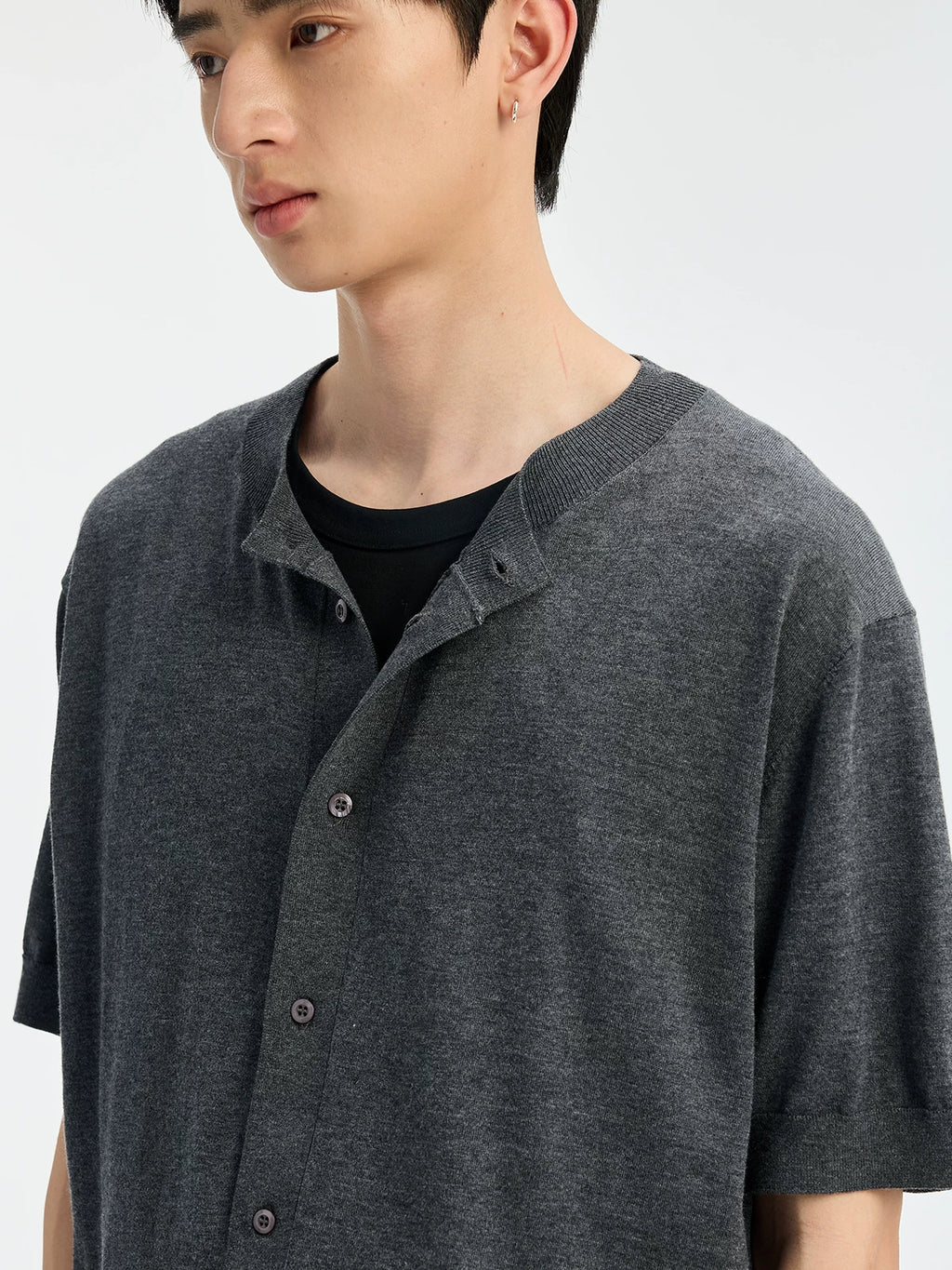 BUTTBILL Crew Neck Loose Casual Shirt Tee