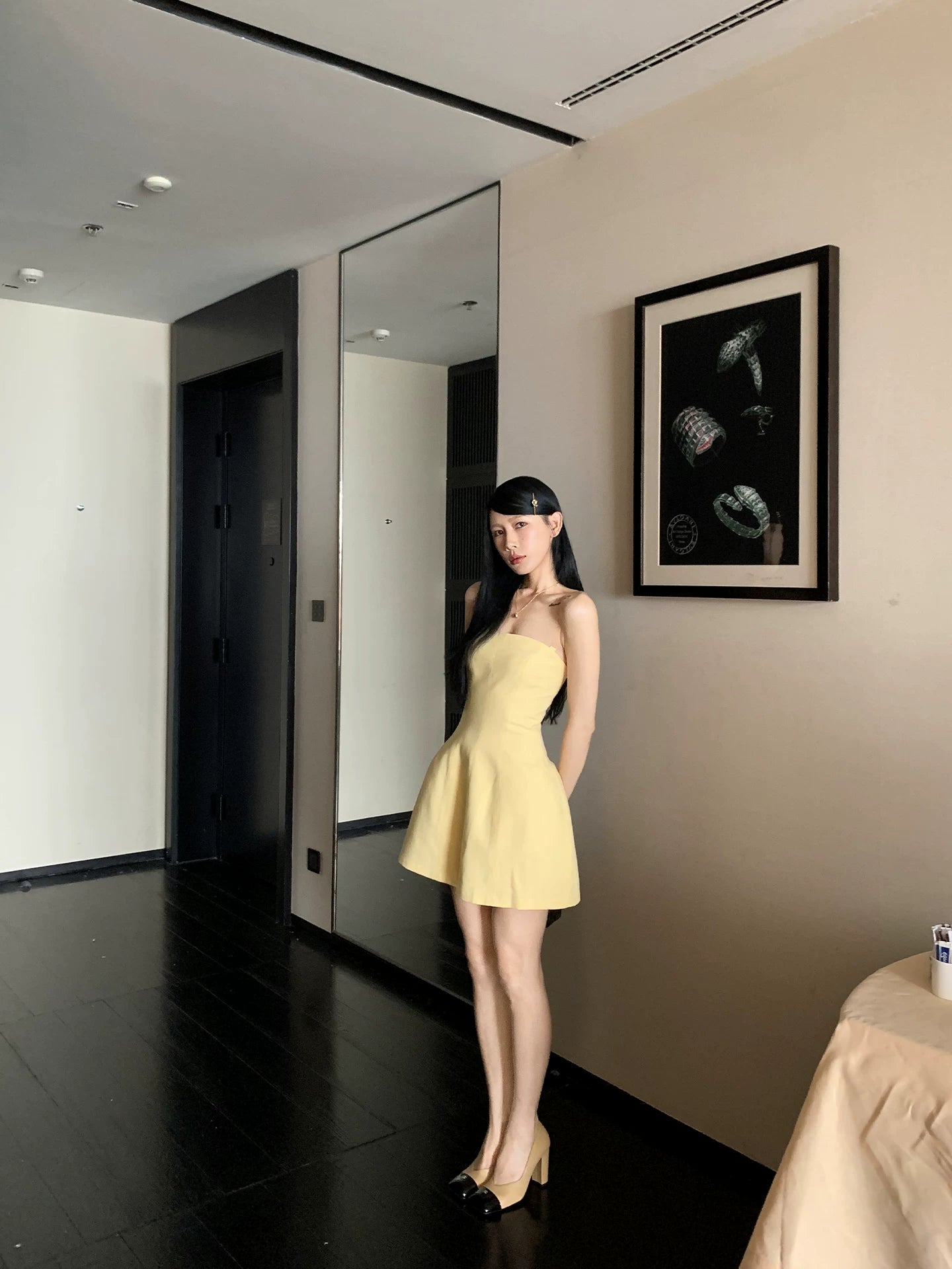 YOUNG KYLIN Retro Waist Dress