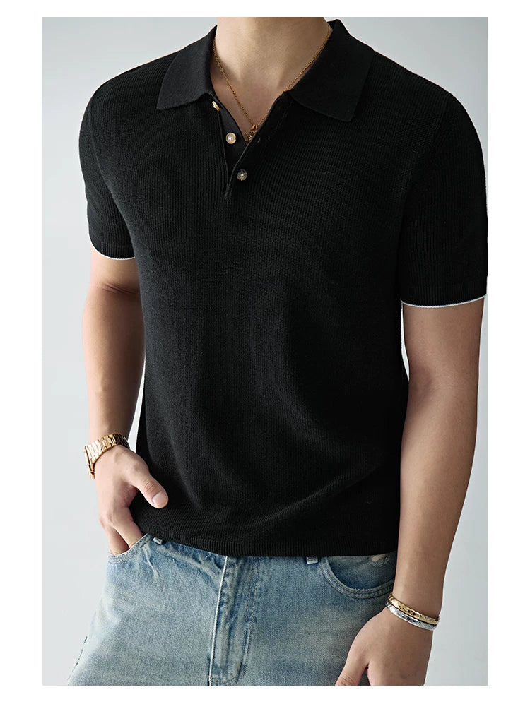 SEE ALSO Loose Cotton and Linen Knitted Polo Shirt