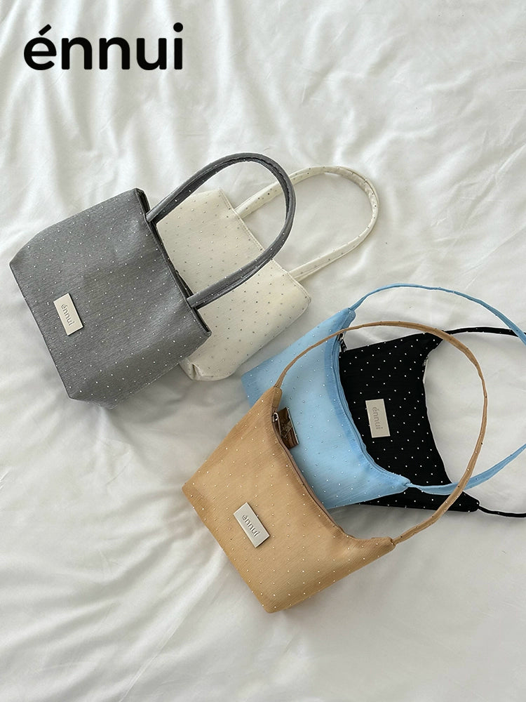 ENNUI Mesh Hot Drilling Transparent Underarm Bag