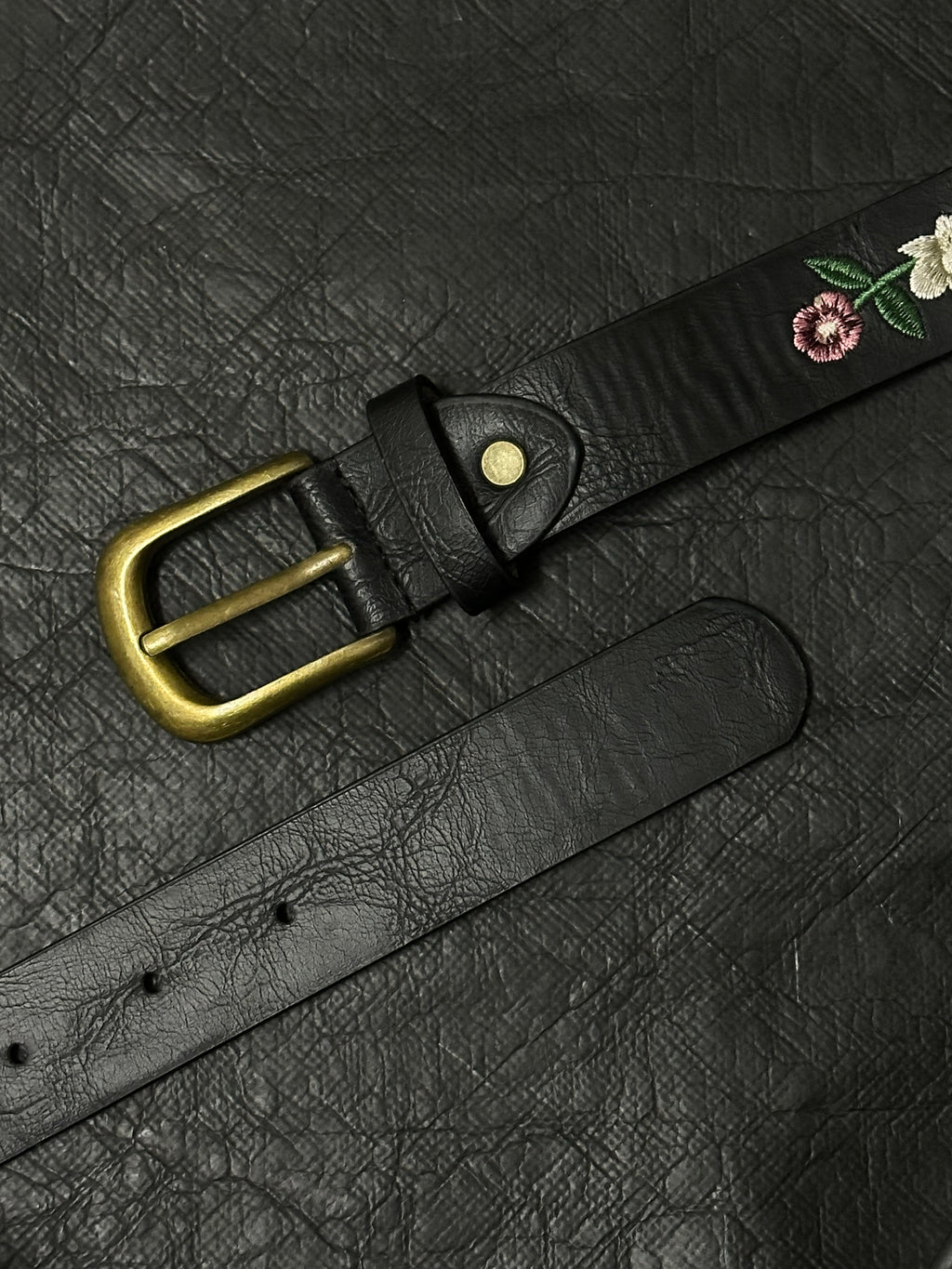 DPOL Embroidered Flower Cleanfit Medieval Belt
