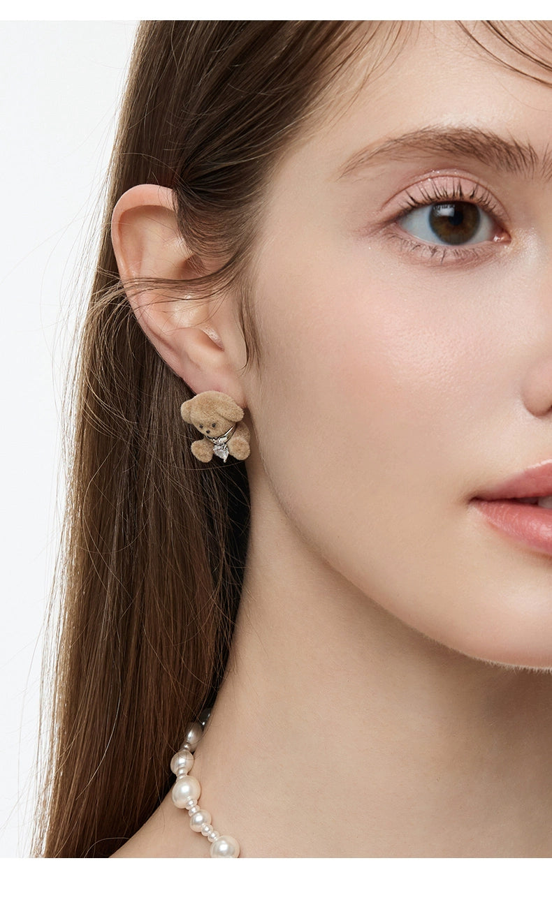 BULUBULU Flocking Puppy Stud Earrings