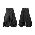 RELABEL Removable Fart Curtain Pleated Eight-point Sweatpants