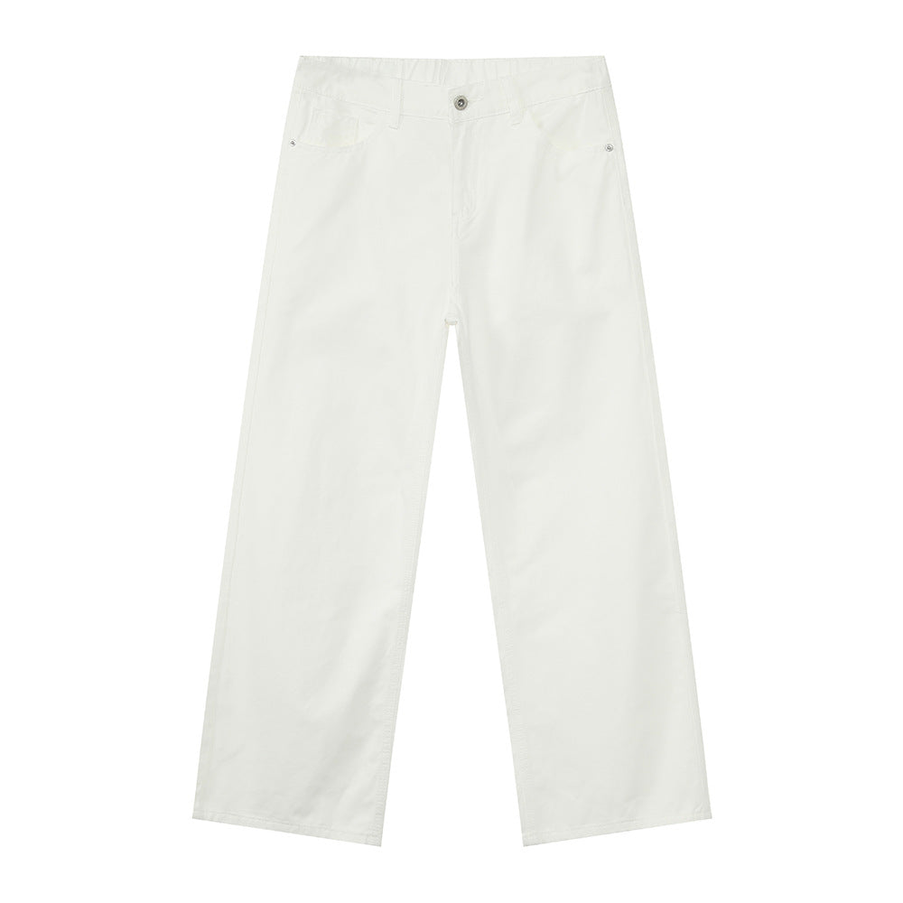 MTLCLOTHES Simple Casual Versatile Loose Washed Jeans