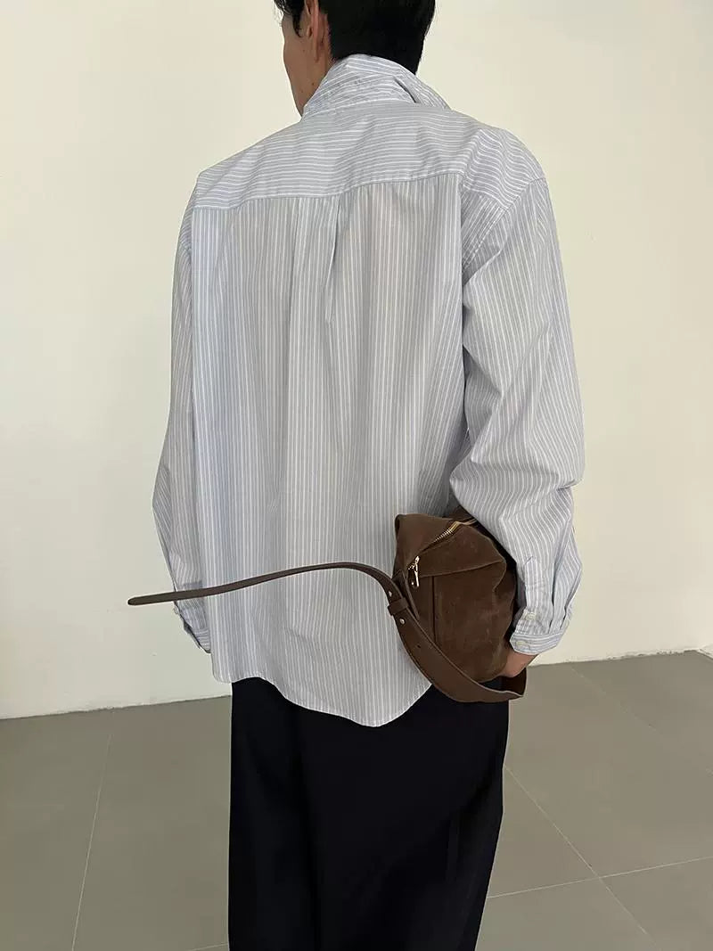 COLN Premium Slack Striped Shirt