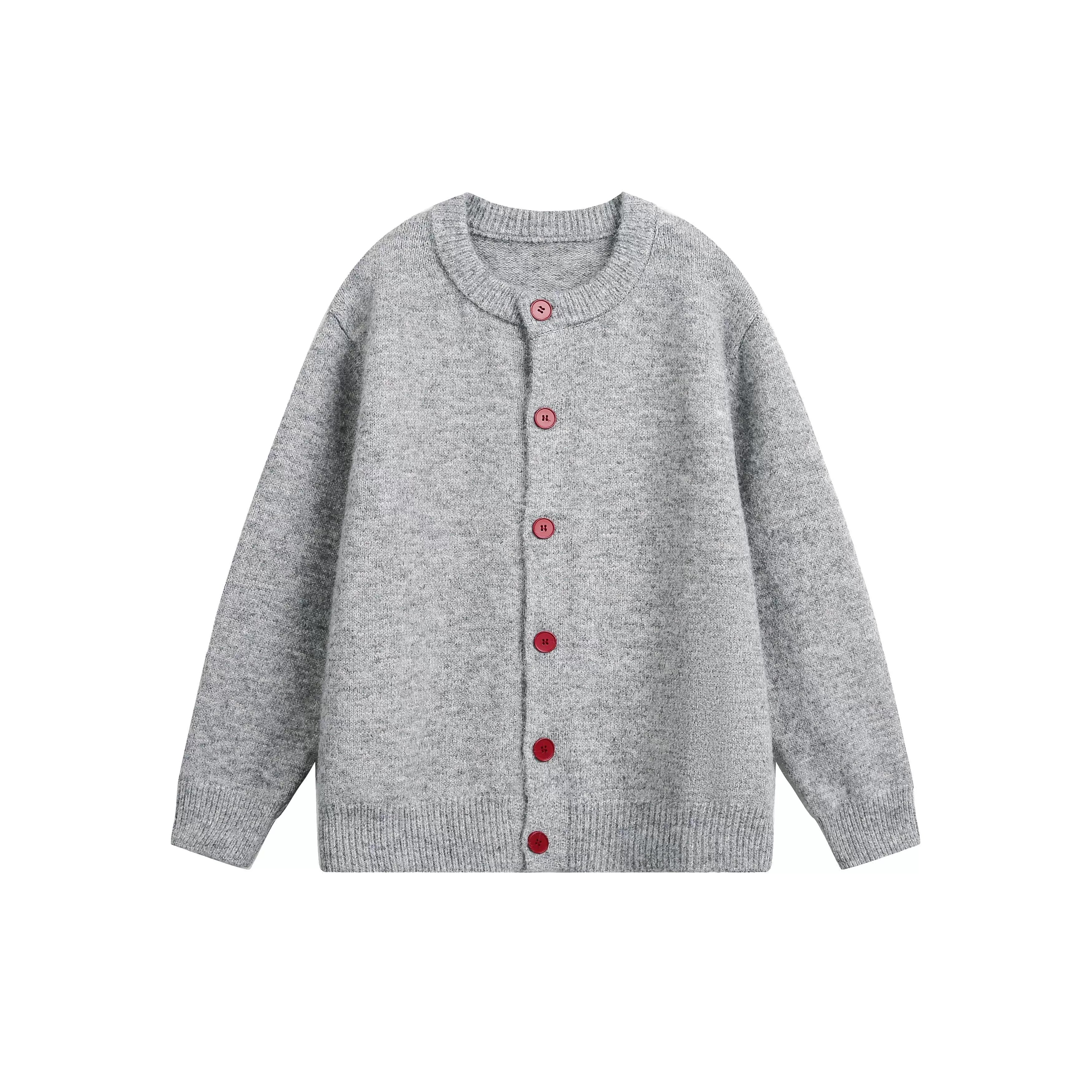 MADWITCH Contrasting Button-up Sweater
