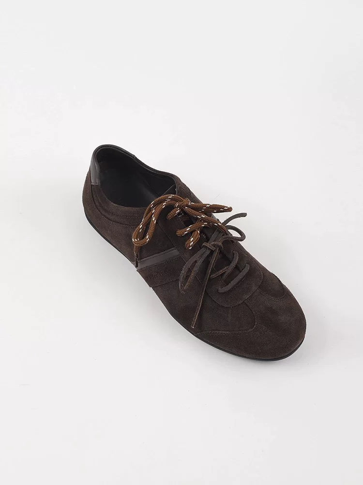 SHENLV STUDIO Genuine Leather Cowhide Suede Shoes