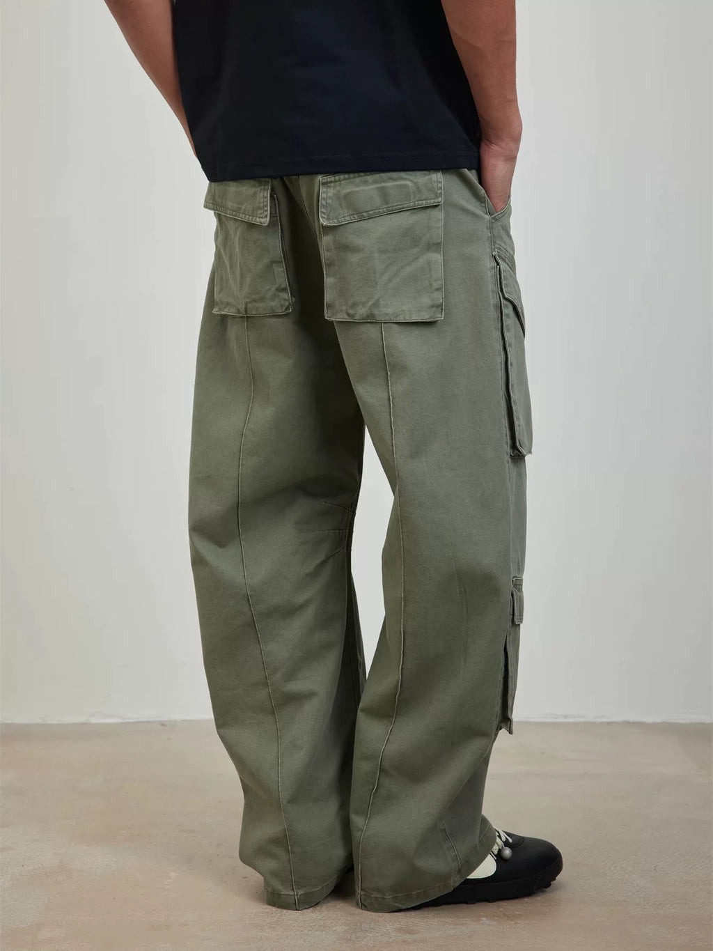 Blank Map Vintage Loose Tooling Trousers