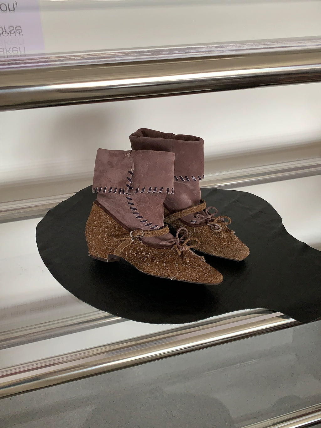 Milooey Leather Platform Boots