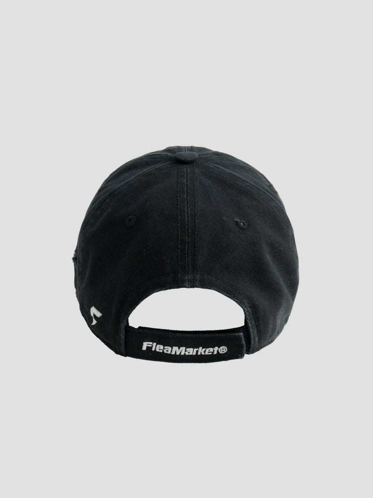 Fleamarket Cotton Embroidered Curved Brim Worldwide Vintage Shop Baseball Cap