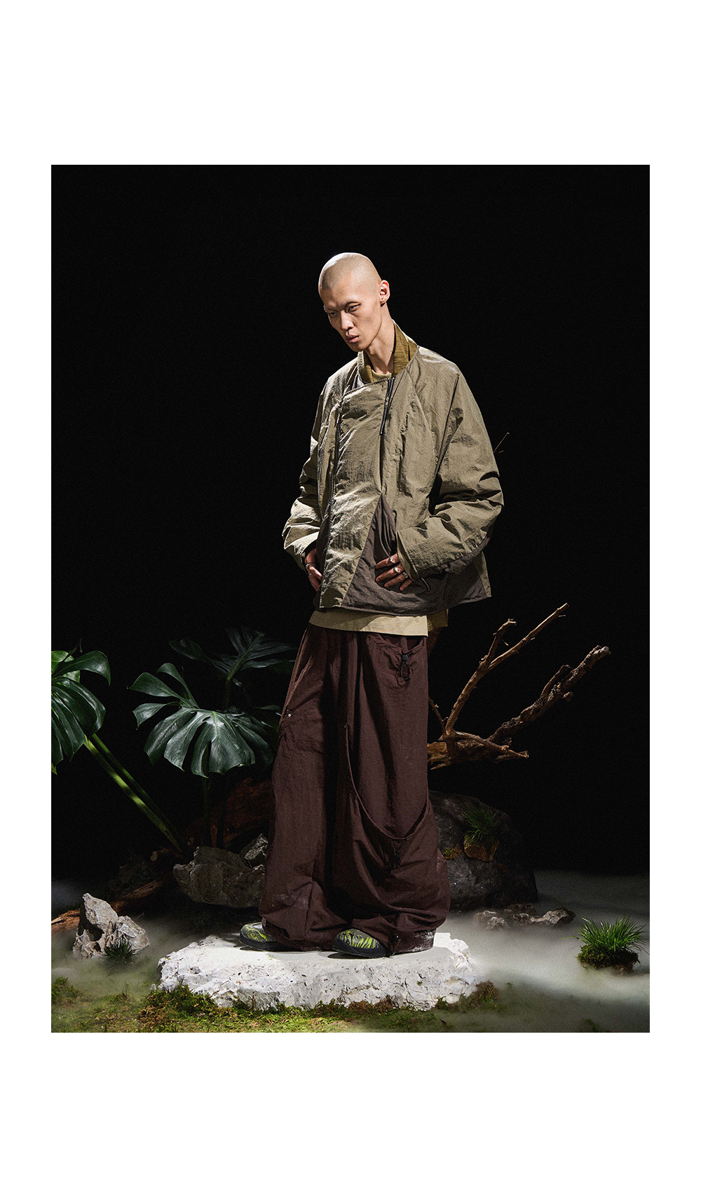 RELABEL Vintage Drawstring Loose Overalls