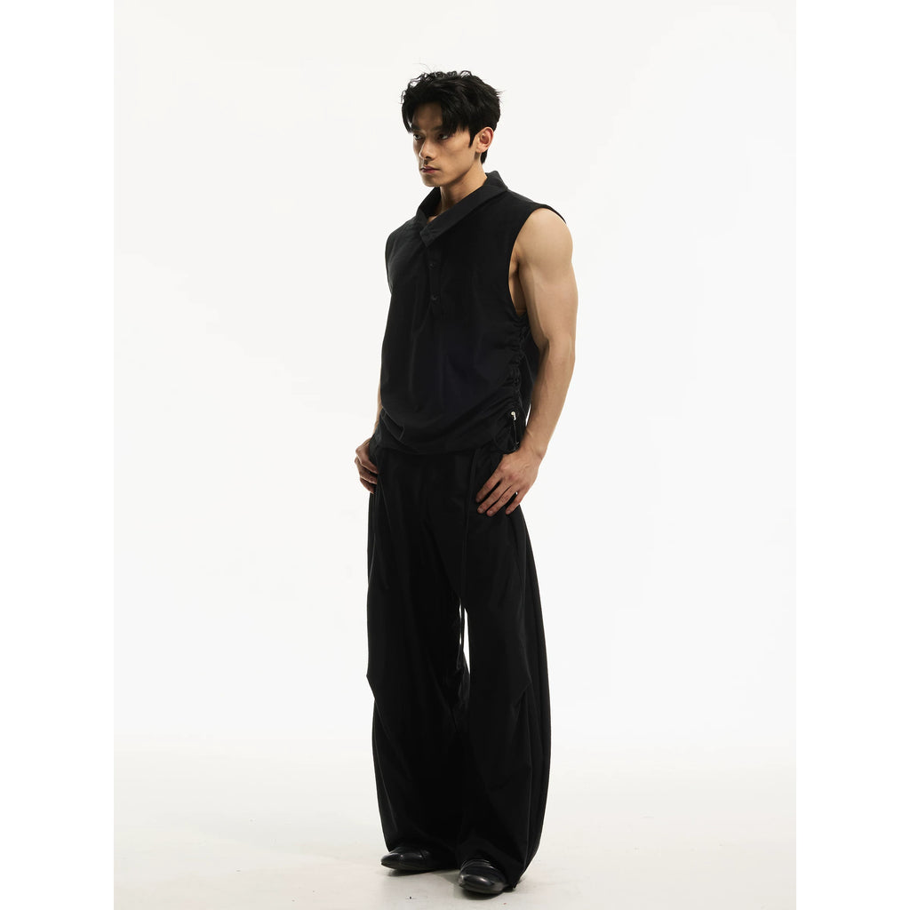 DAY NY Casual Pleated Waist Vest