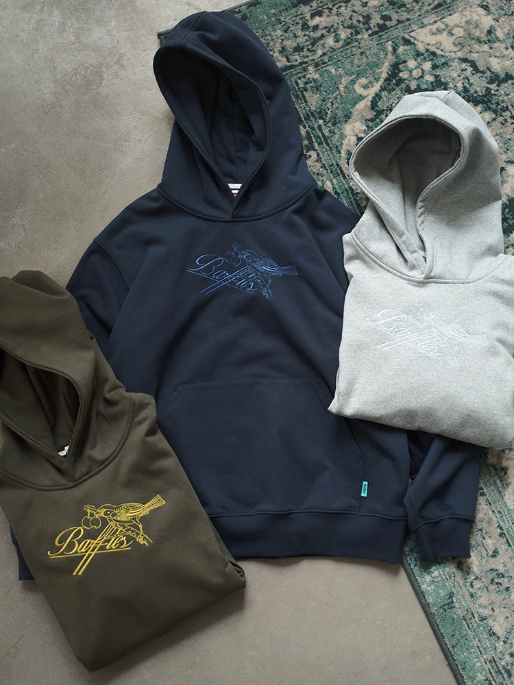Battles Skylark Embroidered Hooded Sweater