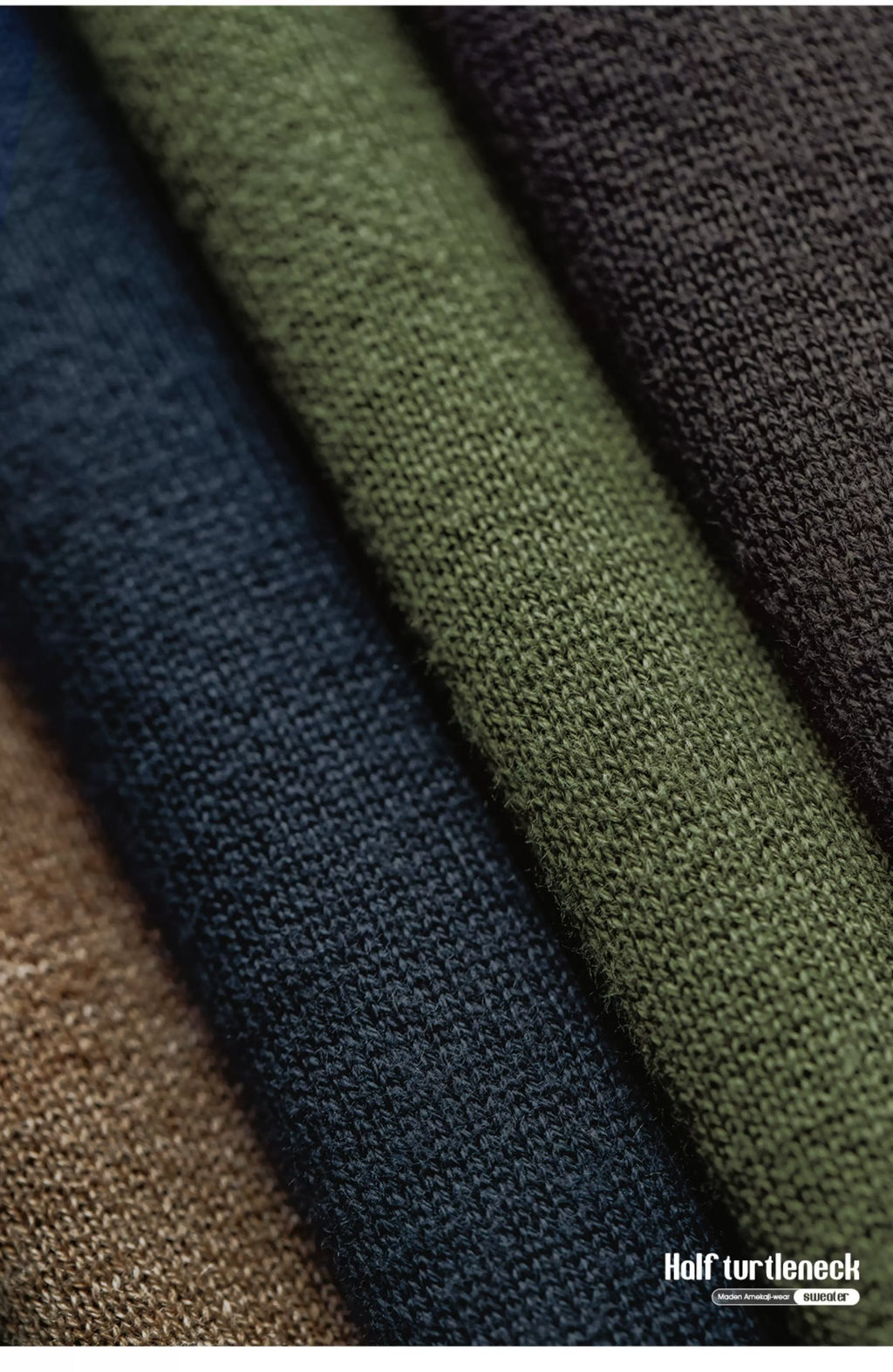 Madden Casual Half-turtleneck Knitted Sweater