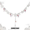 SUMIYAKI Sakura Flower Fringed Clavicle Chain