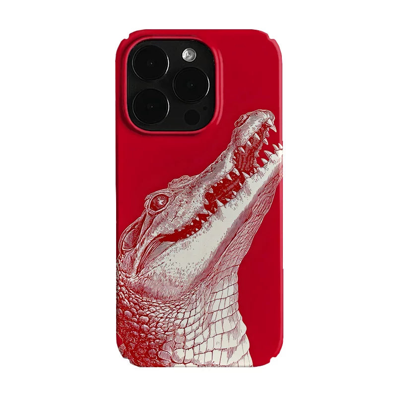 Pbcase Giant Crocodile Niche High-end Apple Phone Case