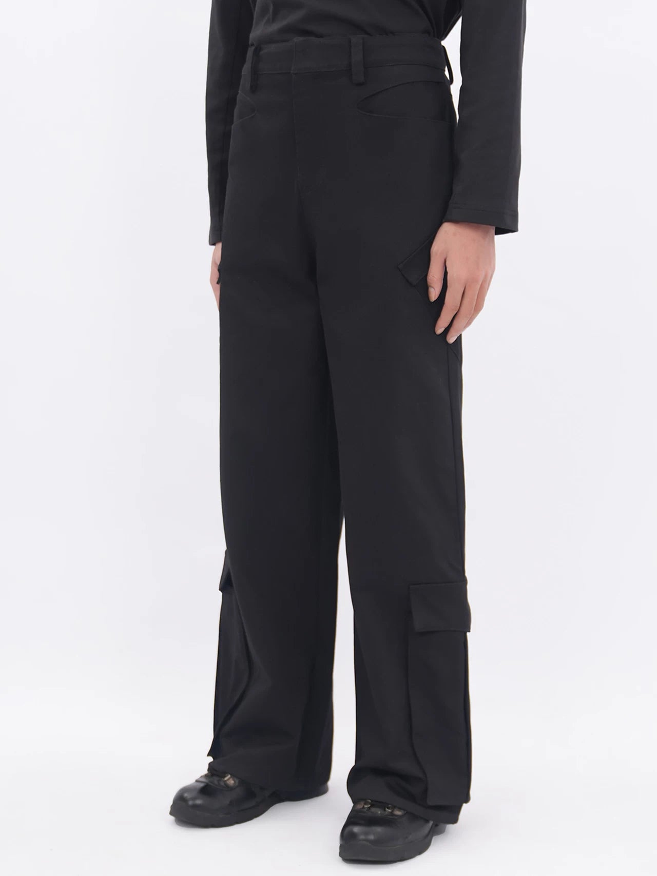 ETHEREAL PRODUCTION Three-dimensional Multi-pocket Straight Overalls