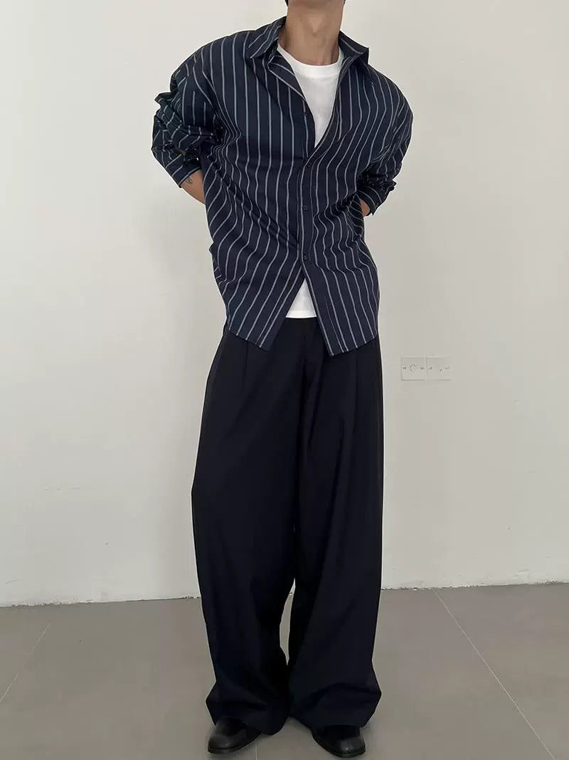 COLN Lazy Atmosphere Striped Shirt