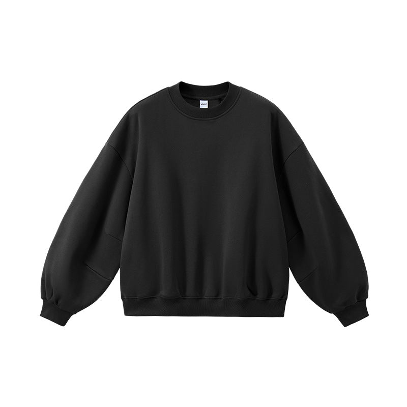 Inflation Fleece Crew Neck Scimitar Sleeve Sweater