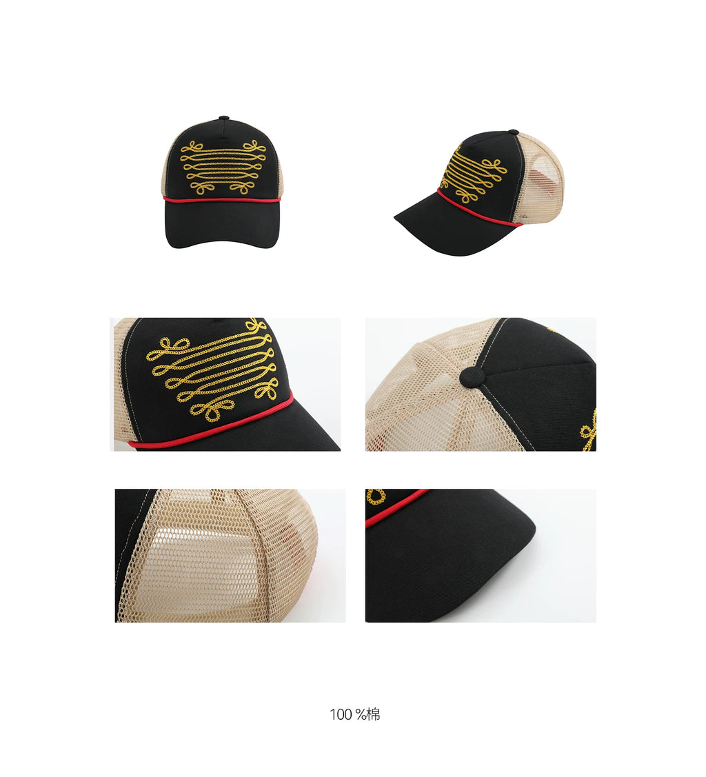 NumbAsia Chain Embroidered Mesh Breathable Cap