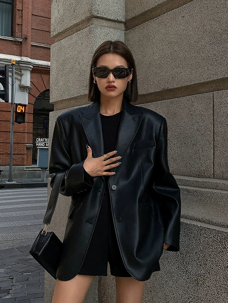 OUSPH Casual Premium Textured Loose Thickened Jacket
