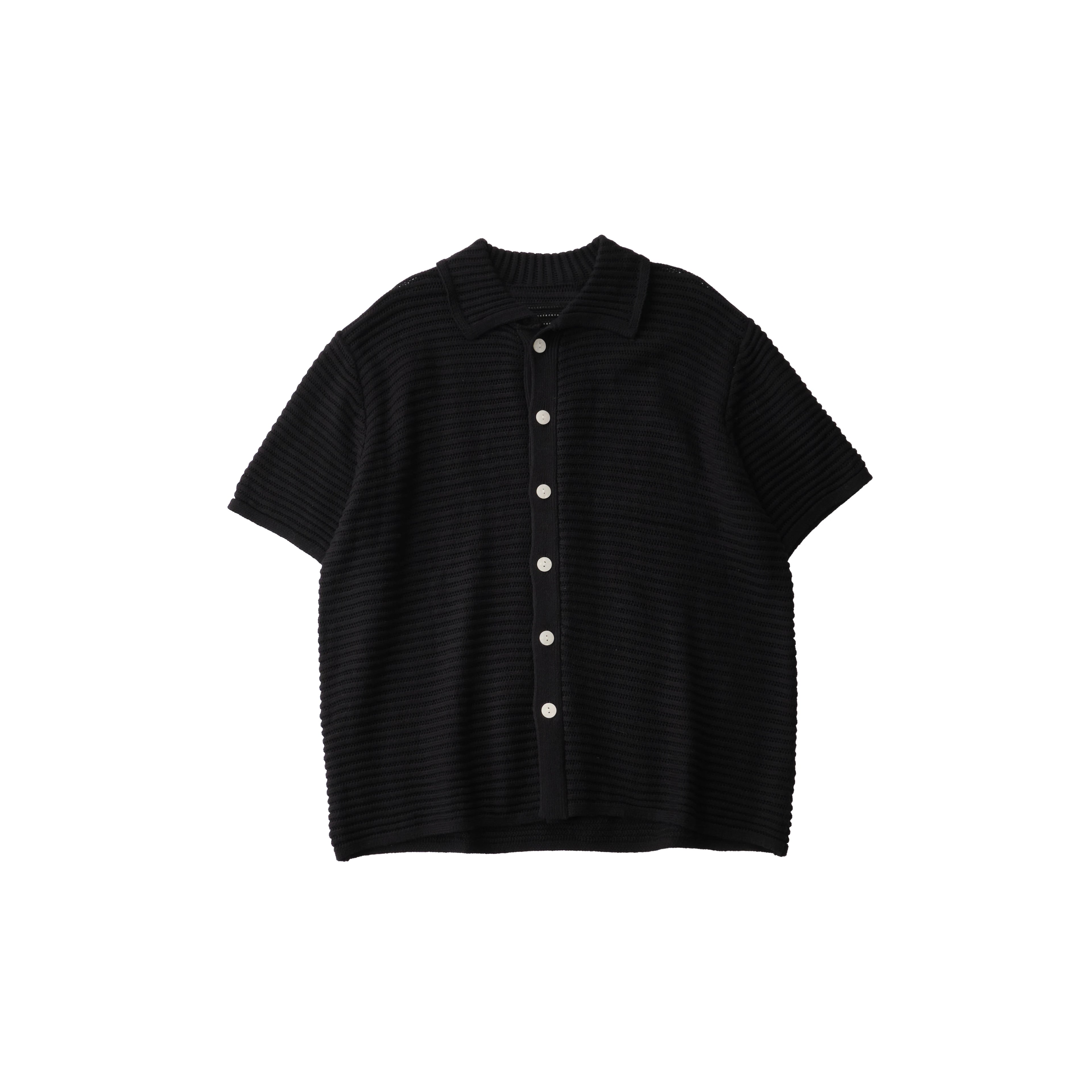 LIVINGTOWN Cutout Versatile Knit Short-sleeve Shirt