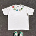 Wang Youbing Studio! Powerpuff Neckline 220g 100% Cotton Tee