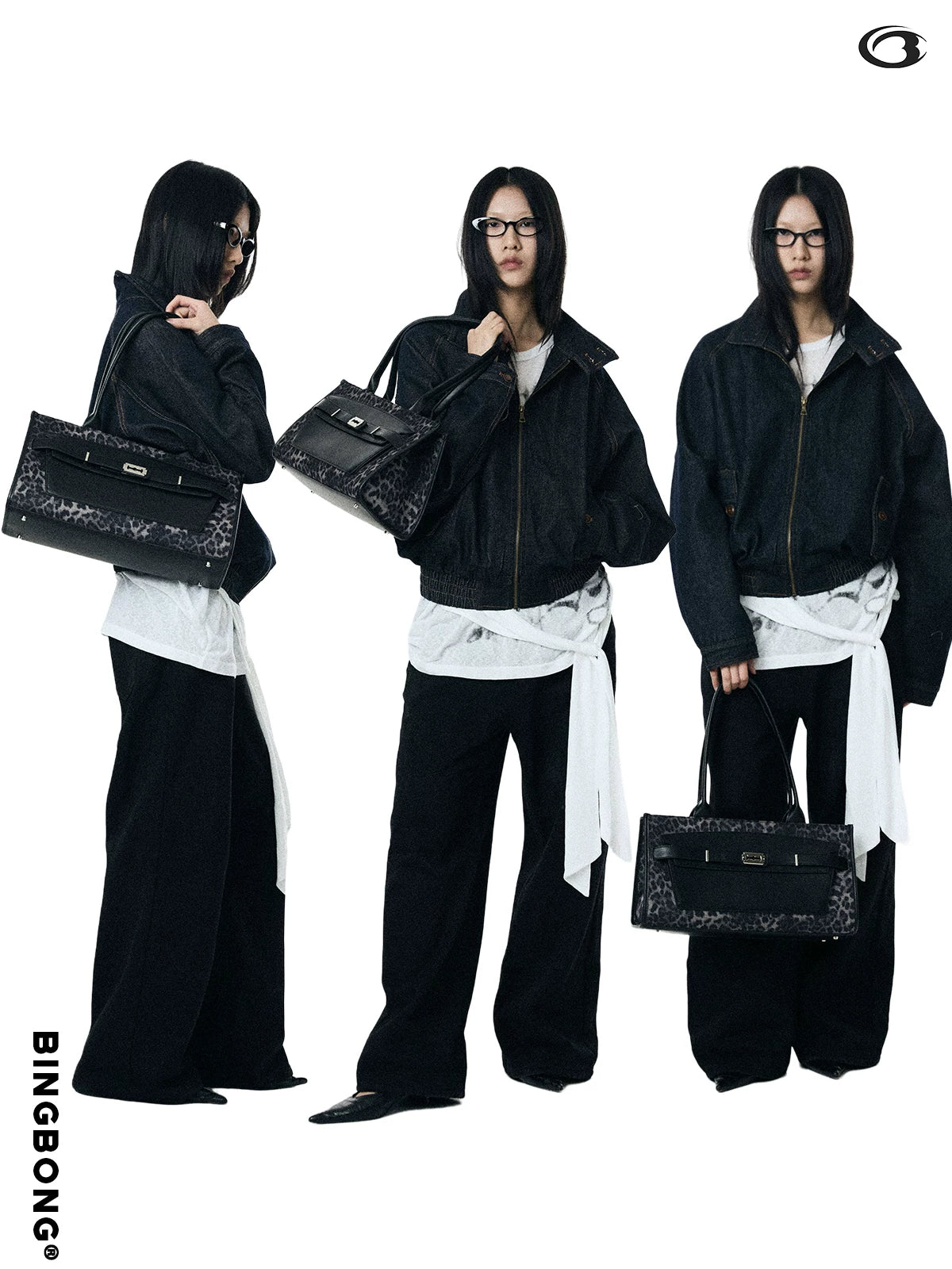 BINGBONG Black Panther Patchwork Large Capacity Tote Bag