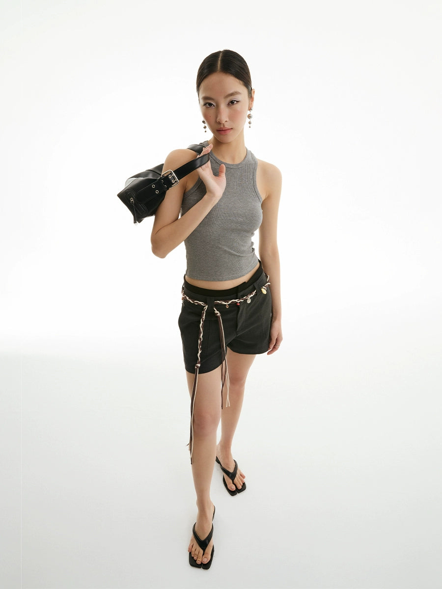 FUNKYFUN Stylish Holiday Style Hand-woven Shell Waist Chain